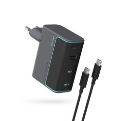 Lādēšanas komplekts Charger 100W + Cable 2C1A Grey