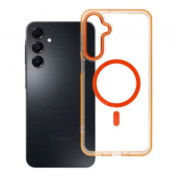 Viedtālruņa aizmugurējais vāciņš Samsung Galaxy A16 Clear Hybrid Premium Mag Orange