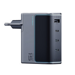 Strāvas adapteris 140W GaN 3x USB-C + USB-A Wall Charger AD1404UEU Grey