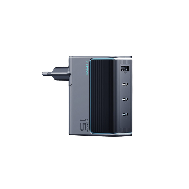 Strāvas adapteris 140W GaN 3x USB-C + USB-A Wall Charger AD1404UEU Grey