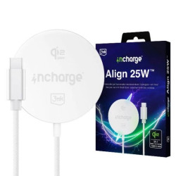 Bezvadu lādētājs Incharge Align Qi2 25W White