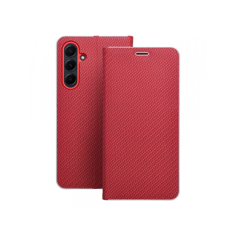 Viedtālruņa atveramais maciņš Samsung Galaxy A57 Luna Book Carbon Red