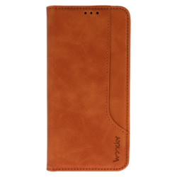 Viedtālruņa atveramais maciņš Samsung Galaxy S25 Ultra Wonder Prime Case Brown