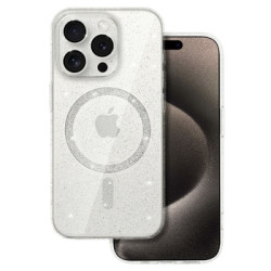 Viedtālruņa aizmugurējais vāciņš Apple iPhone 11 Glitter MagSafe Transparent