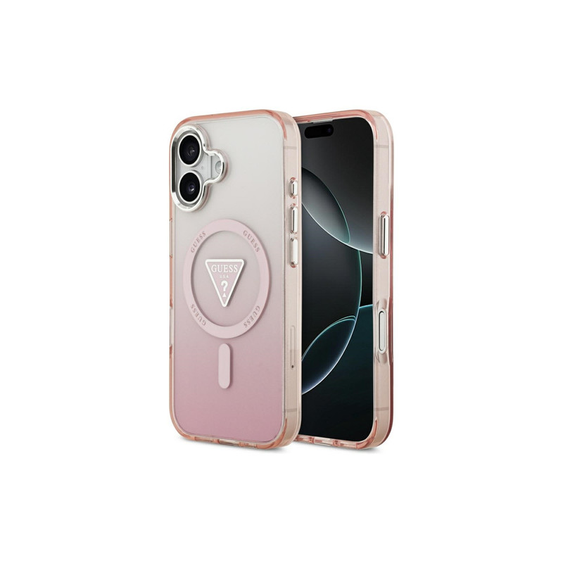 Viedtālruņa aizmugurējais vāciņš Apple iPhone 17 Gradient Triangle MagSafe Pink