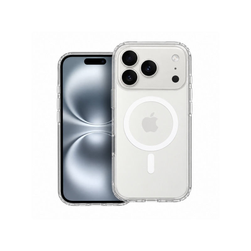 Viedtālruņa aizmugurējais vāciņš Apple iPhone 15 Pro Max 2.0MM Thick Clear Mag Transparent