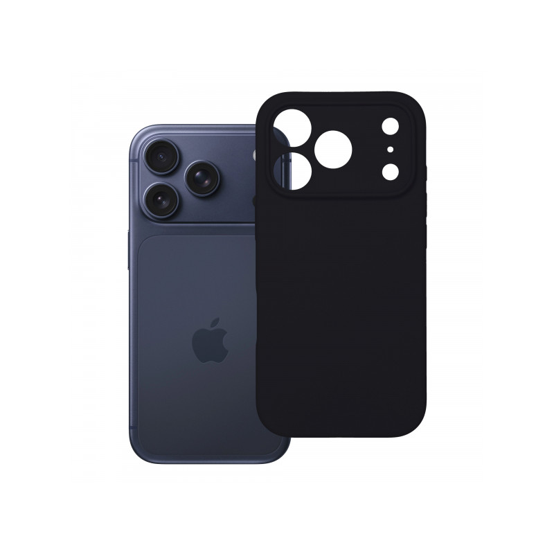 Viedtālruņa aizmugurējais vāciņš Apple iPhone 18 Pro Silicon 2mm Black
