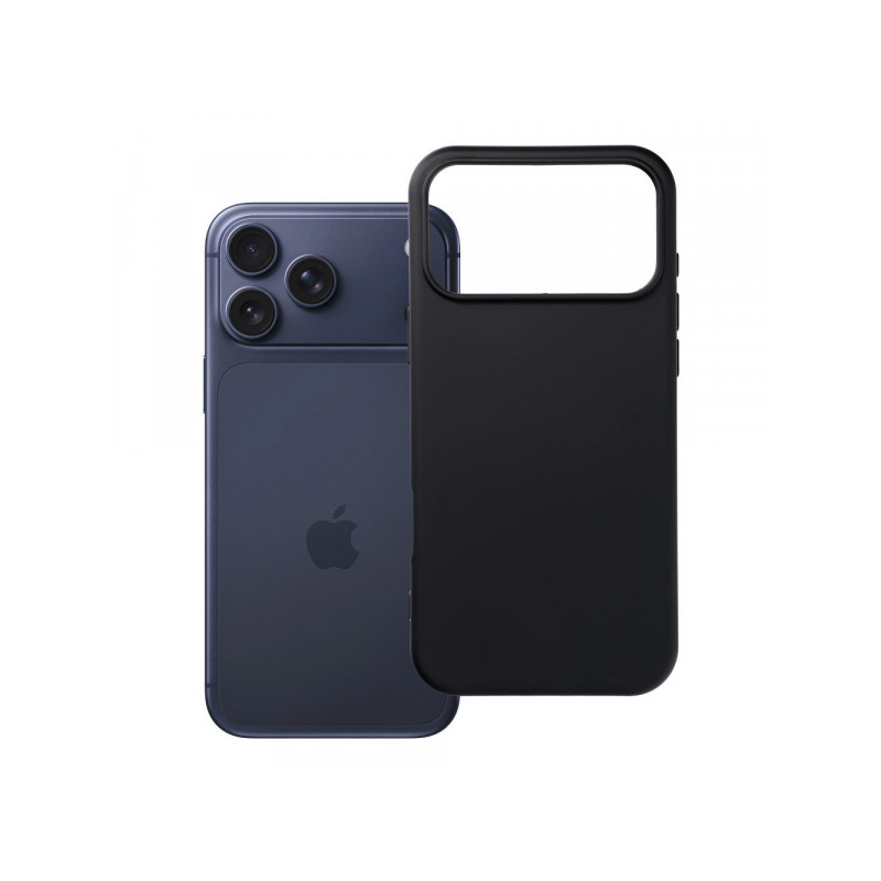 Viedtālruņa aizmugurējais vāciņš Apple iPhone 18 Pro Max Silicone case Black