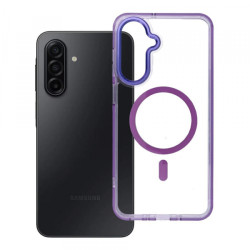 Viedtālruņa aizmugurējais vāciņš Samsung Galaxy A18 Clear Hybrid Premium Mag Transparent, Violet