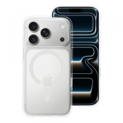 Viedtālruņa aizmugurējais vāciņš Apple iPhone 18 Pro Max Clear Hybrid Premium Mag Transparent