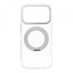 Viedtālruņa aizmugurējais vāciņš Apple iPhone 18 Pro Frame Circle Stand Transparent