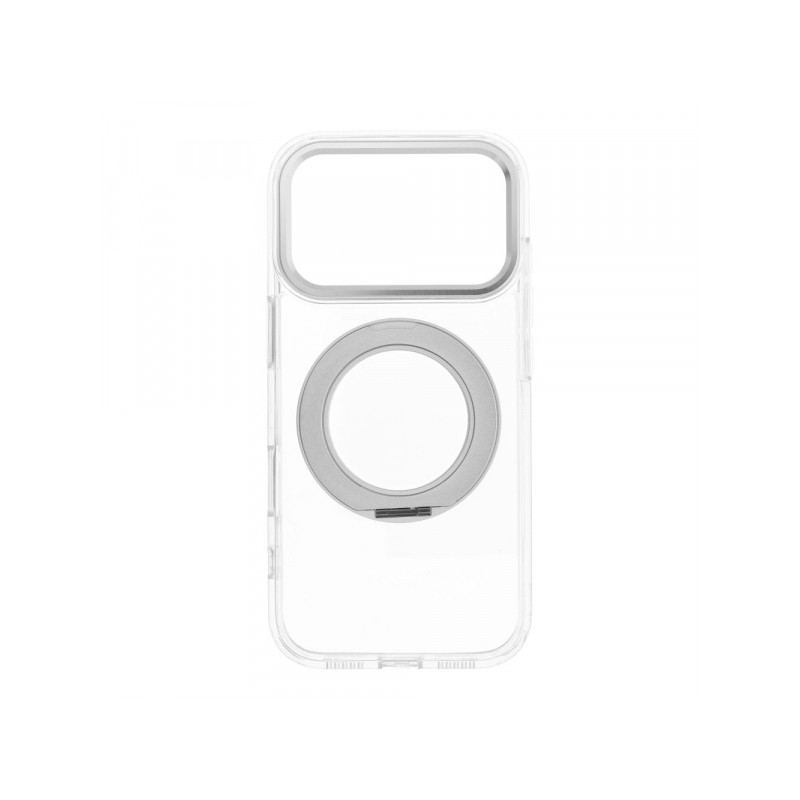 Viedtālruņa aizmugurējais vāciņš Apple iPhone 18 Pro Frame Circle Stand Transparent