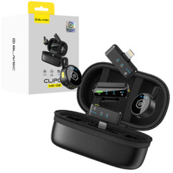 Bezvadu mikrofoni Microphones x 2 MK-02 ClipGo Combo: Type C, Lightning, BT (LMMK02-B) Black