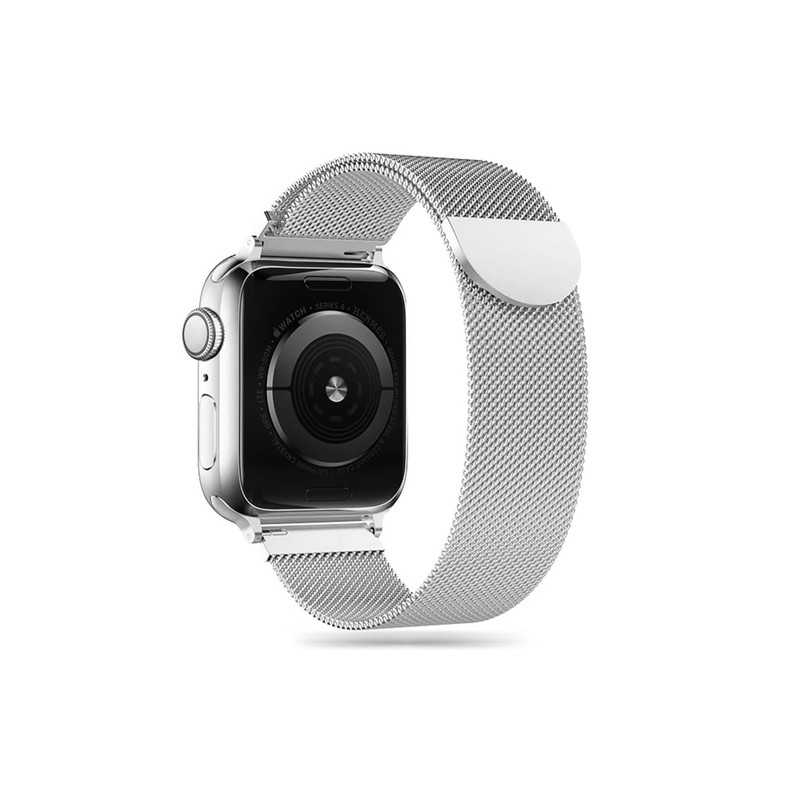 Viedpulksteņa siksniņa MilaneseBand Apple Watch 38 / 40 / 41 mm Silver