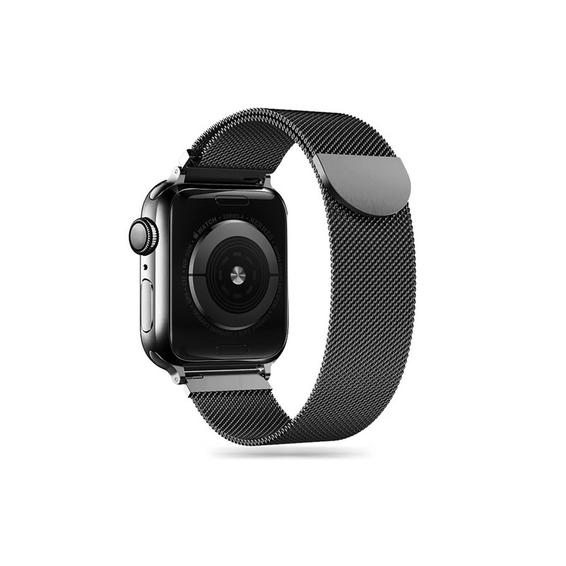 Viedpulksteņa siksniņa MilaneseBand Apple Watch 38 / 40 / 41 mm Black