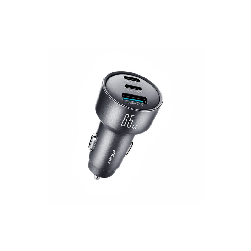 Auto lādētājs JR-CCN19 65W 3-in-1 car charger Dark grey