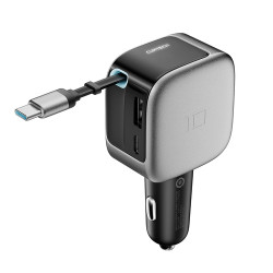 Auto lādētājs CC903P 100W Car Charger Dark grey