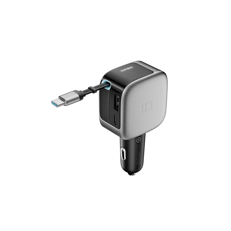 Auto lādētājs CC903P 100W Car Charger Dark grey