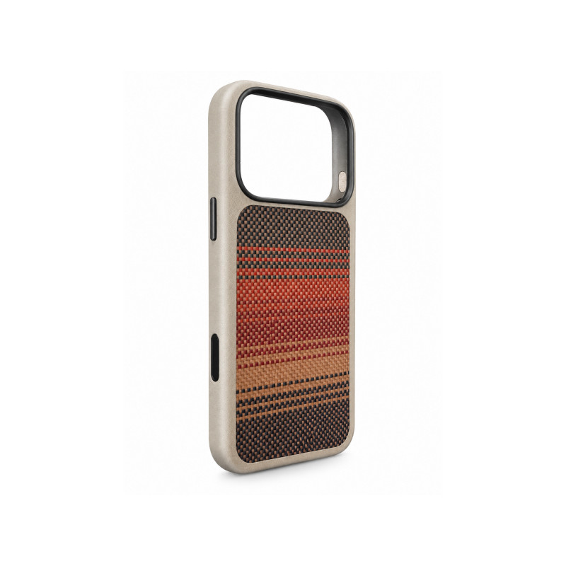 Viedtālruņa aizmugurējais vāciņš Apple iPhone 18 Pro Full Wrap with Kevlar MagSafe Brown, Red