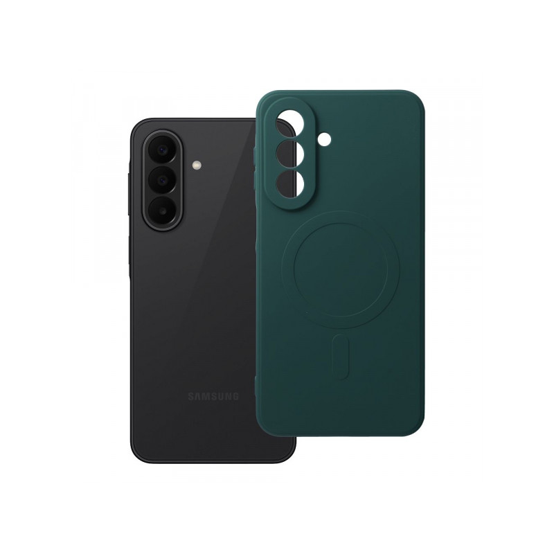 Viedtālruņa aizmugurējais vāciņš Samsung Galaxy A27 Mag Cover Dark Green
