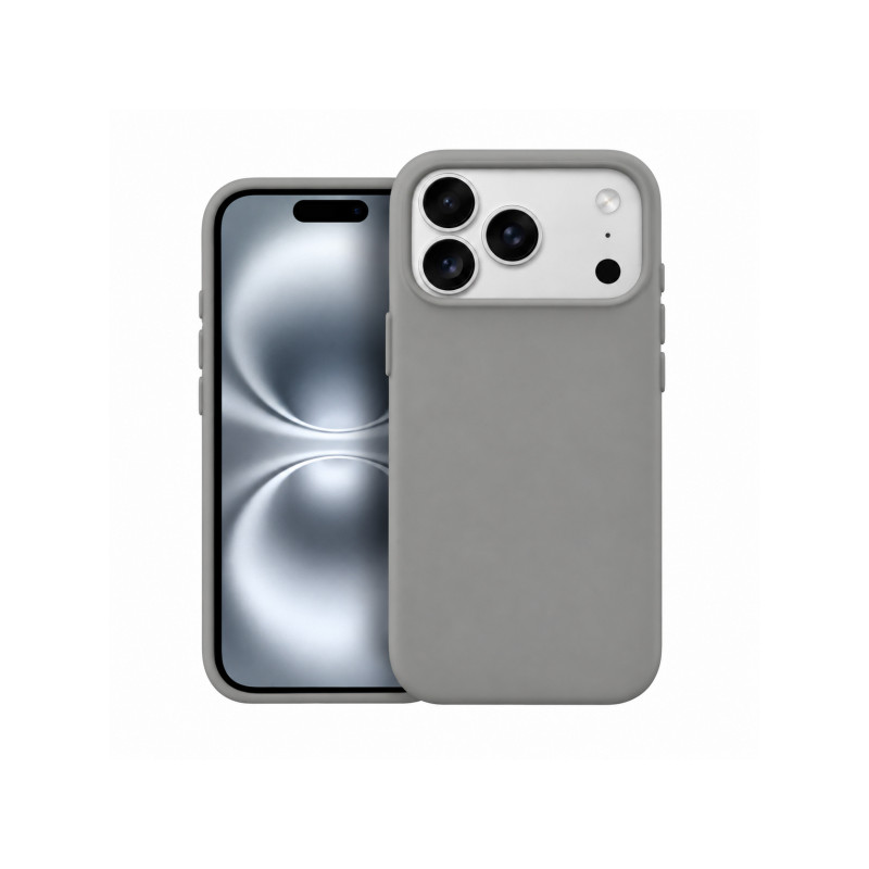 Viedtālruņa aizmugurējais vāciņš Apple iPhone 18 Pro Silicone Case Mag MF Grey