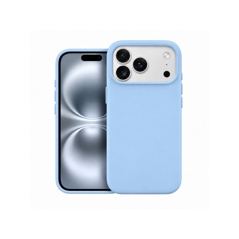 Viedtālruņa aizmugurējais vāciņš Apple iPhone 18 Pro Silicone Case Mag MF Light Blue