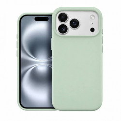 Viedtālruņa aizmugurējais vāciņš Apple iPhone 17 Silicone Case Mag MF Light Green