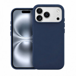 Viedtālruņa aizmugurējais vāciņš Apple iPhone 18 Pro Max Silicone Case Mag MF Dark Blue