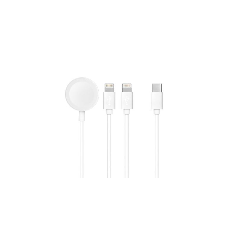 Apple 3in1 Lightning/Lightning/Apple watch Balts