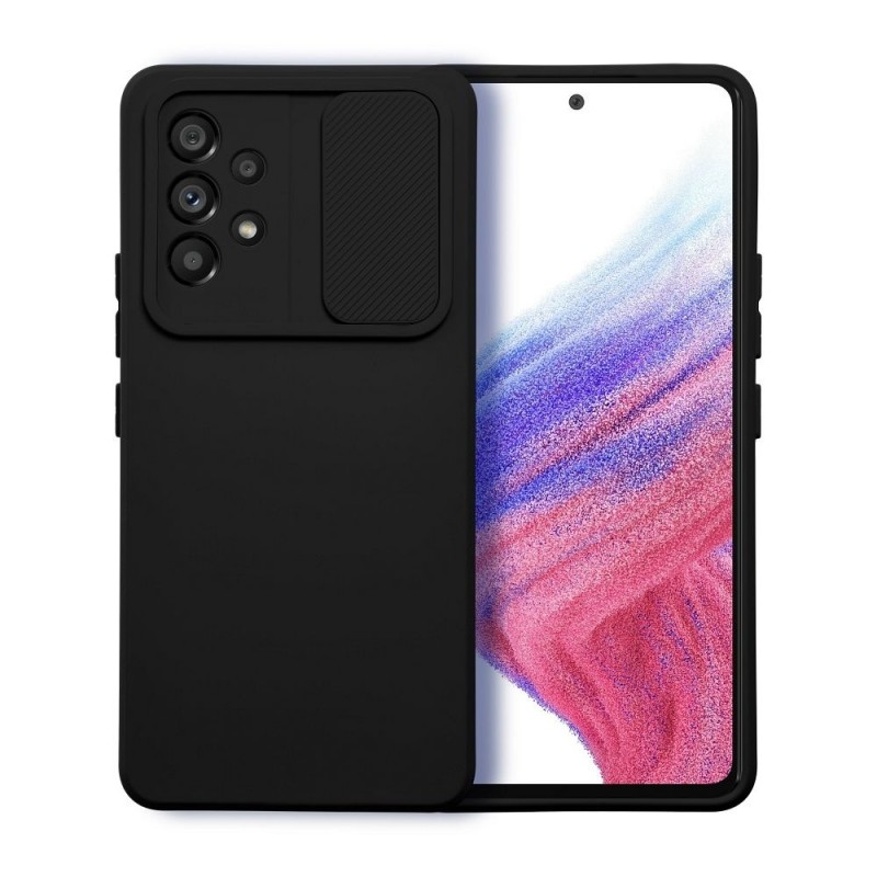 Viedtālruņa aizmugurējais vāciņš Samsung Galaxy A13 5G Camshield Slide Black