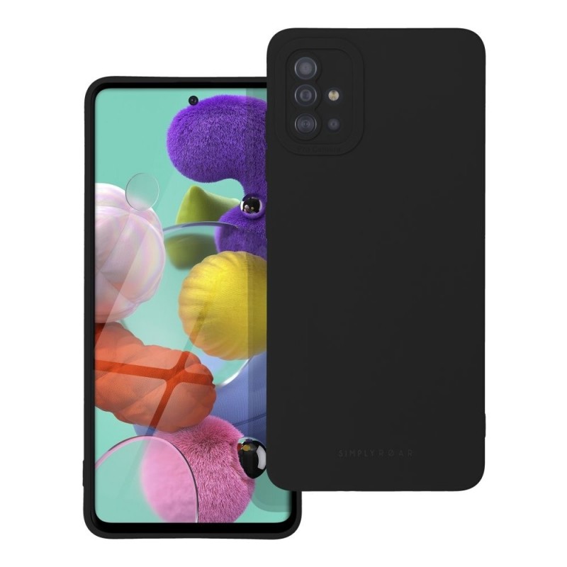 Viedtālruņa aizmugurējais vāciņš Samsung Galaxy A51 Luna Black
