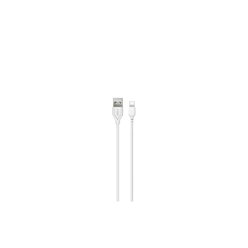 Universal USB - USB-C 1,0 m 2,1A Balts