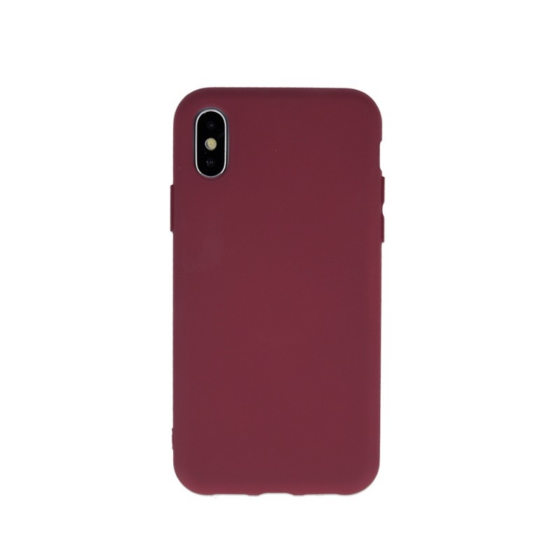 Viedtālruņa aizmugurējais vāciņš Apple iPhone 11 Silicon Burgundy