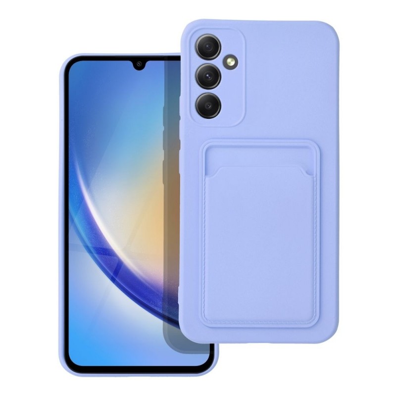 Viedtālruņa aizmugurējais vāciņš Samsung Galaxy A34 5G CARD Case Violet