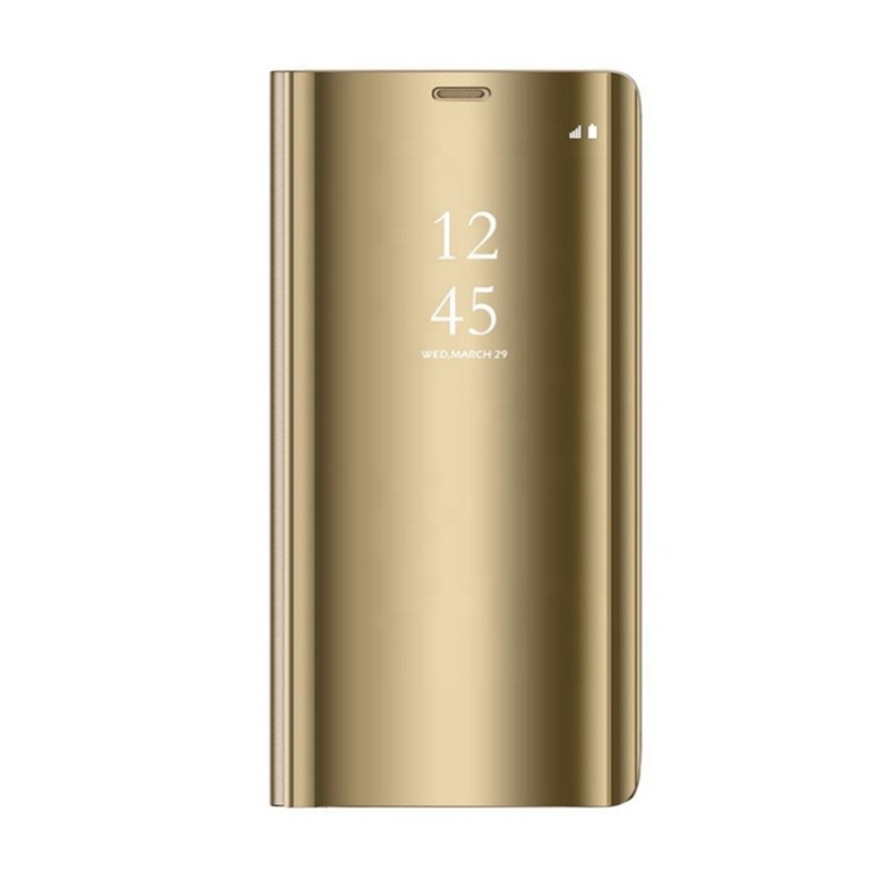Viedtālruņa atveramais maciņš Samsung Galaxy S22 Smart Clear View Gold